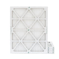 16x20x1  10 Pleated  Air Filters by Glasfloss. ( Quantity 5 ) Exact Size: 15-1/2 x 19-1/2 x 7/8