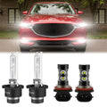 D4S  Headlight Bulbs for Mazda -5 2018 H11 H8 Led Fog Lights 4pcs
