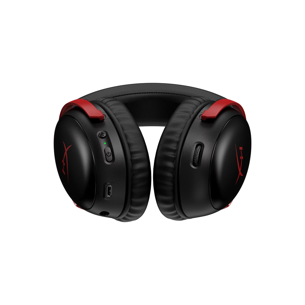 HyperX Cloud  Wireless – Gaming headset for , PS5, PS4, up to 120-hour Battery, 2.4GHz Wireless, 53mm angled drivers, Memory foam, Durable Frame, 10mm microphone – Black/Red