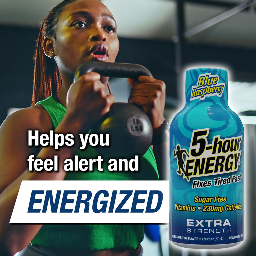 5-hour  Shot, Extra Strength, Blue Raspberry, 12 Count
