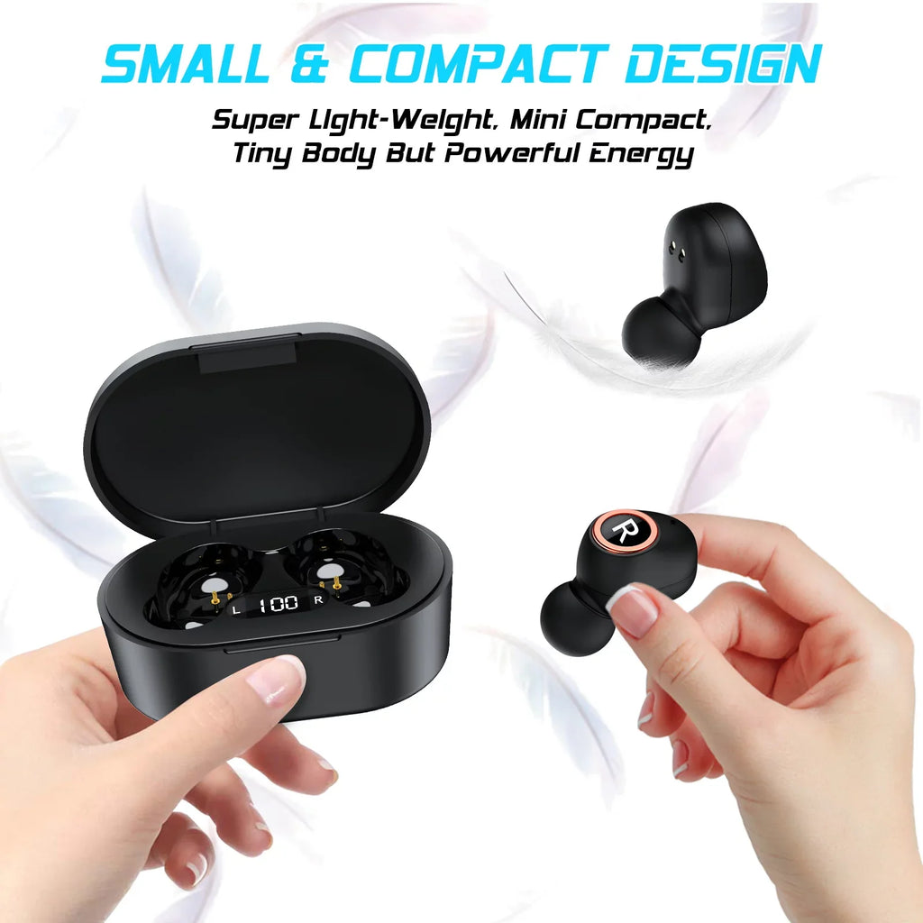 UX923 Wireless Earbuds Bluetooth 5.0 Sport Headphones Premium Sound Quality Charging Case Digital  Display Earphones Built-in Mic Headset for Meizu Pro 7 Plus