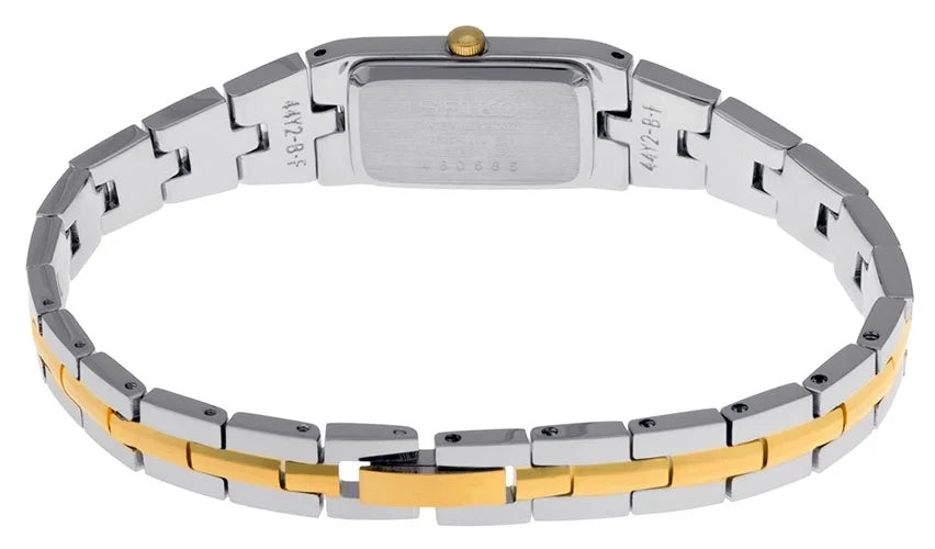 Seiko Women's Ladies' Bracelet Watch - Gold & Stainless - White Dial - SIZEZC40