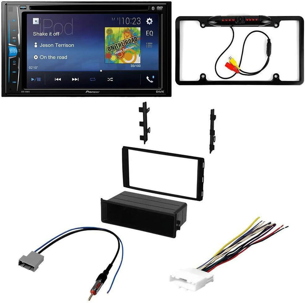 KIT2607 Bundle with Pioneer Multimedia  Car Stereo and Installation Kit - for 2014-2015 Nissan Rouge w/Base Radio / Bluetooth Touchscreen, Backup Camera, 2 Din Dash Kit