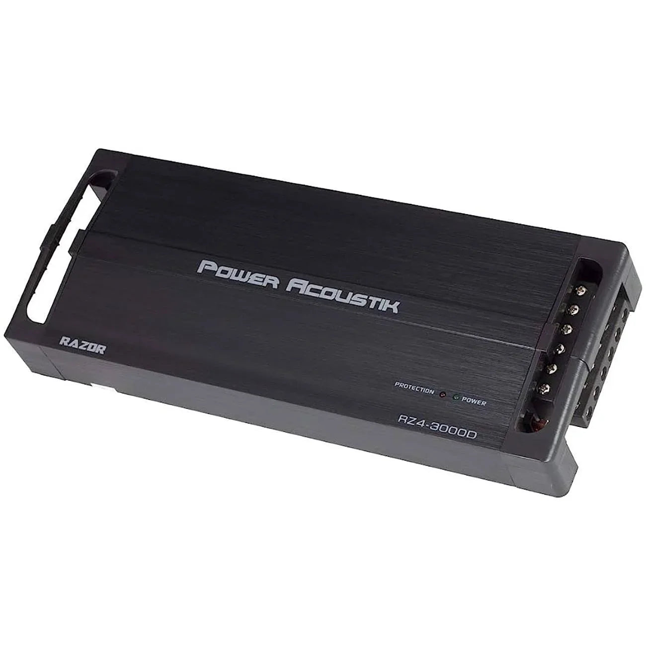 Power Acoustik RZ4 3000D Razor Series Class D Full-Range and Monoblock Amp 4 Channels 3000 Watts Max