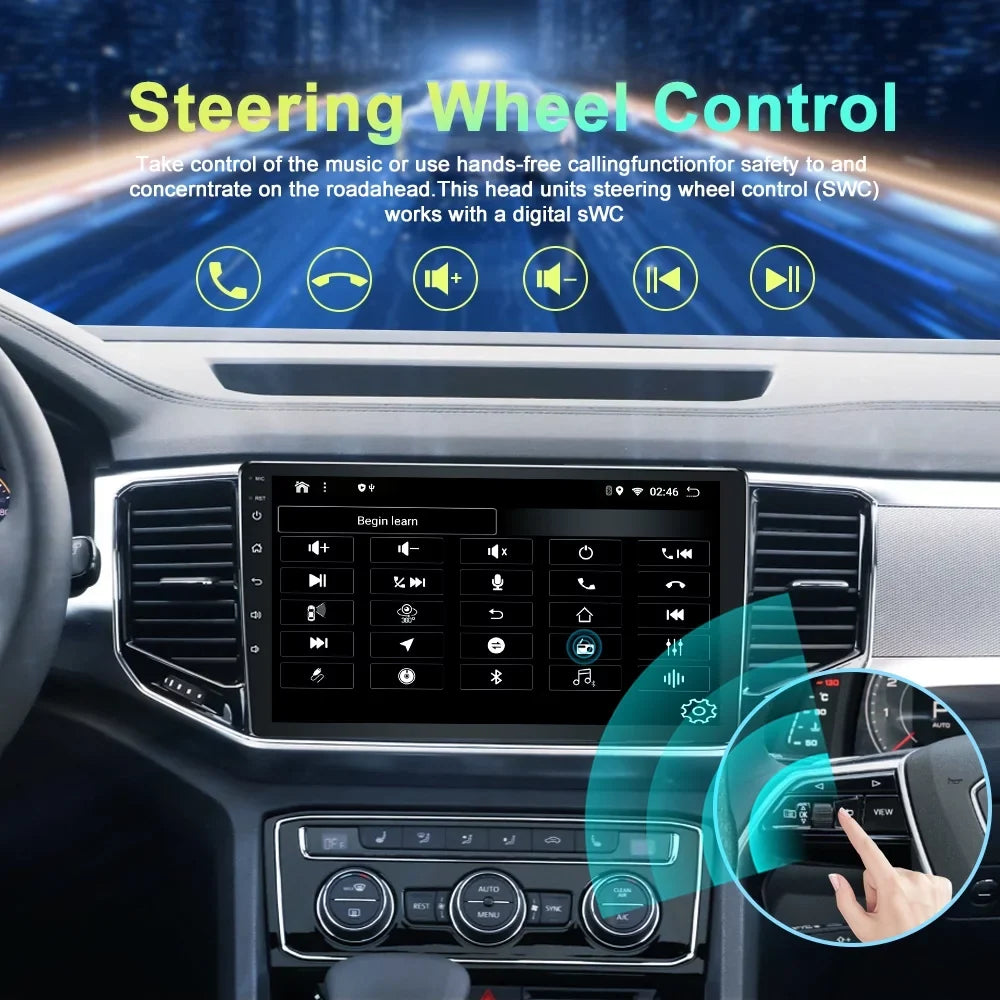 10.1 Inch Car Audio for Toyota Tundra 2007-2013, Sequoia 2008-2017, Android 13  Navigation with Bluetooth 5.0   Radio  Carplay 4GB 64GB