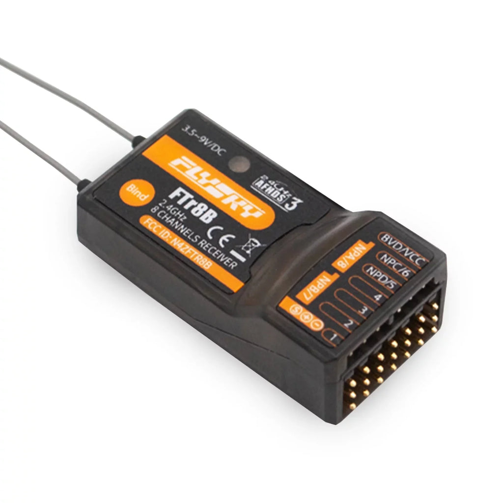 FTr8B 2.4GHz 8CH Receiver for  Airplane Helicopter Fixed Wing Glider Engineering Vehicle Drone Dual PWMPPMi.. Output Compatible with AFHDS3 Transmitters  Modules PL18 NB4