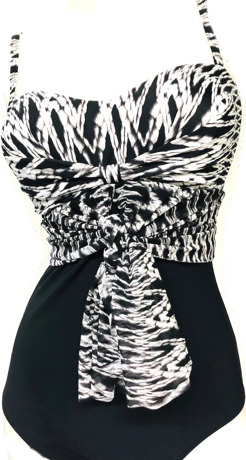 Profile by Gottex Flyaway Draped Swimdress One Piece Swimsuit