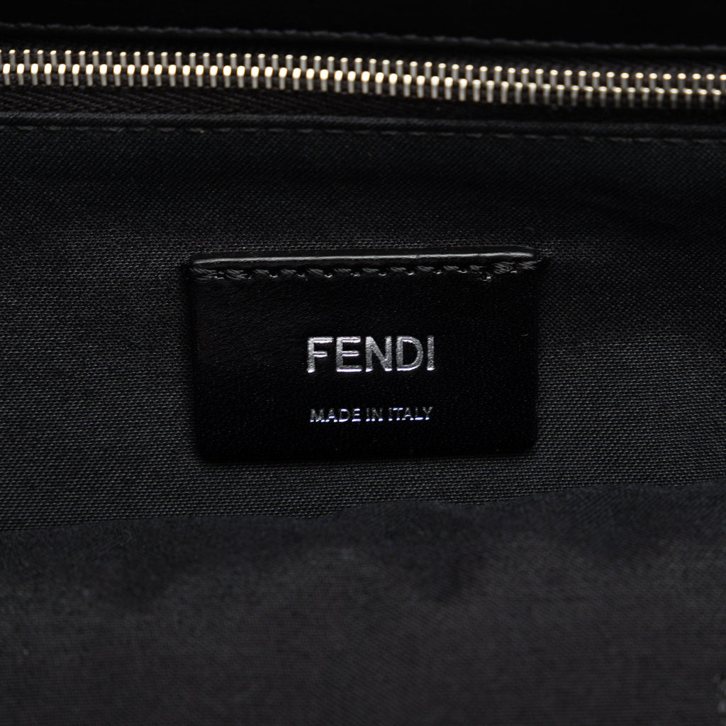 Pre-Owned Authenticated Fendi 1974 Zucca Shopping Tote Coated Canvas Fabric Brown Satchel Unisex (Good)