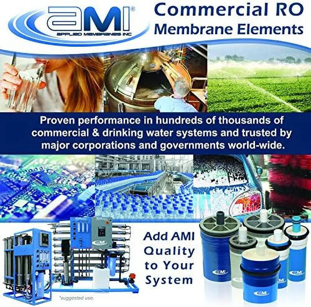 Reverse Osmosis Membrane For Tap Water | 1,000  At 225 Psi | 99.5% Rejection | Replacement  Membrane |   M-T2540A