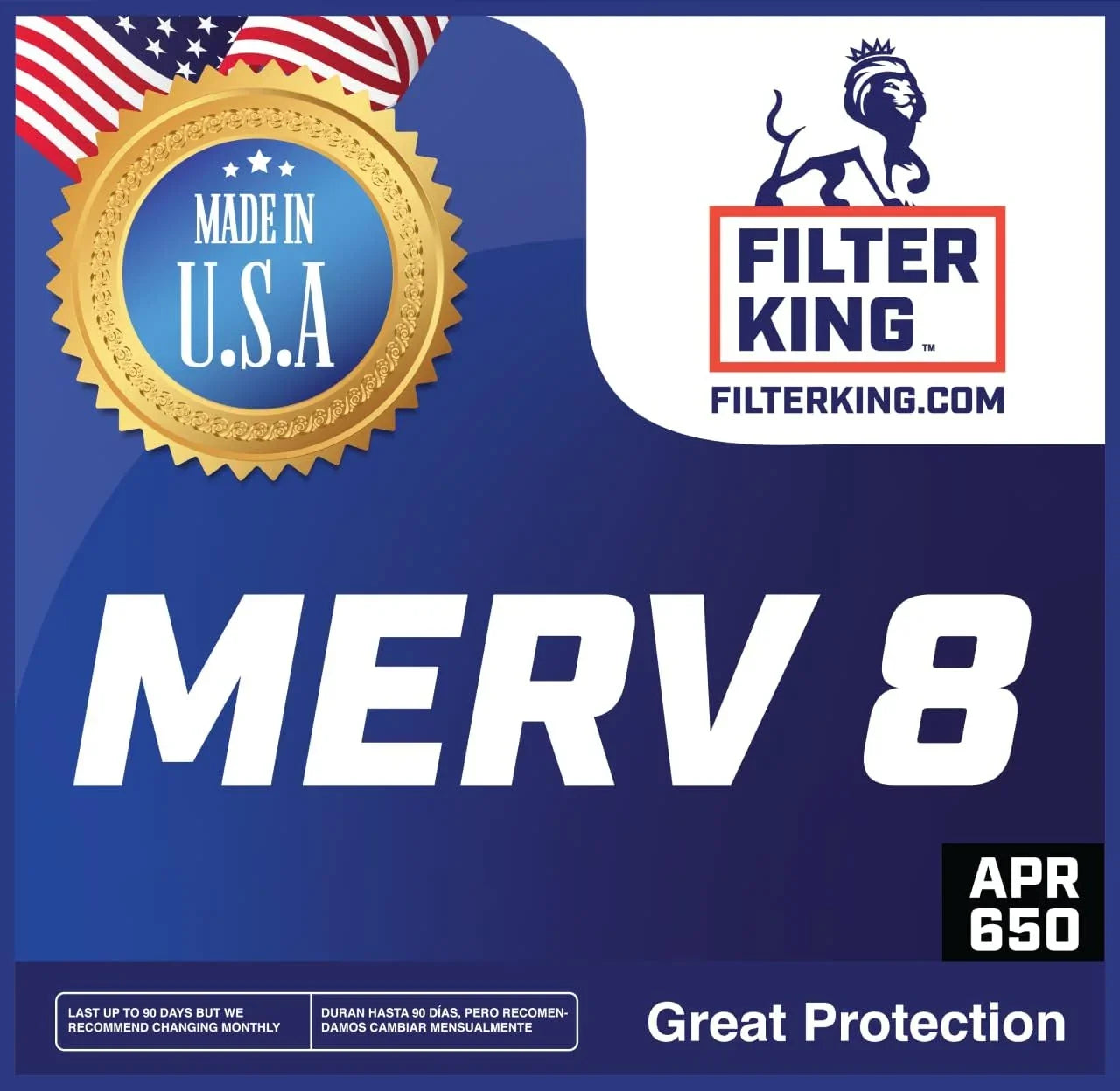 Filter King 15.5x53.5x1 Air Filter | 4- |  8  Pleated A/C Furnace Filters |    | Actual Size: 15.5 x 53.5 x .75"