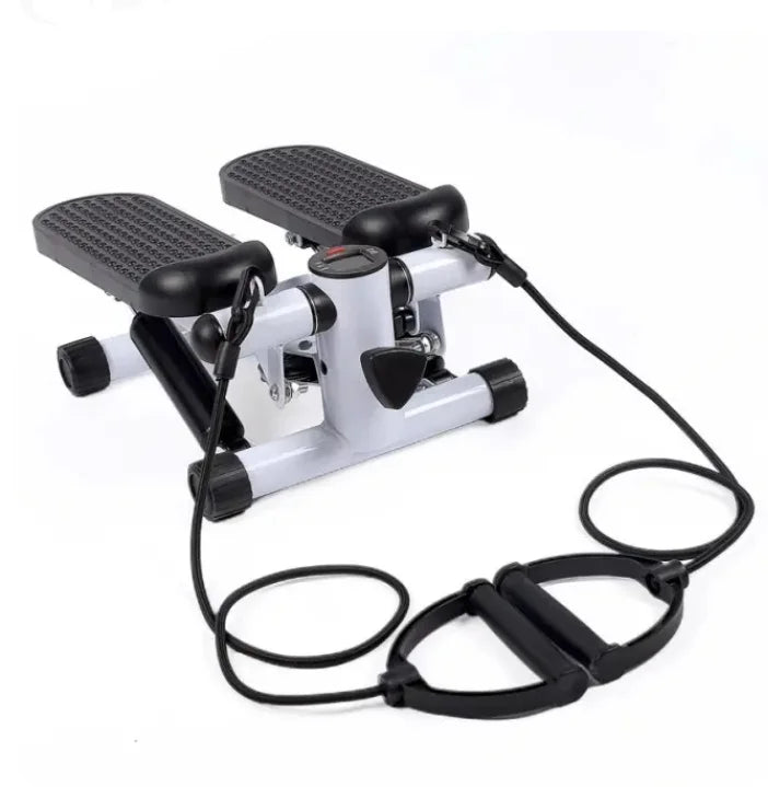 Mini Stepper with Resistance Band, Stair Stepping Fitness Exercise Home Workout Equipment for Full Body Workout