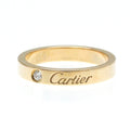 Pre-Owned Cartier Engraved Ring Pink Gold (18K) Fashion Diamond Band Ring Pink Gold (Good)
