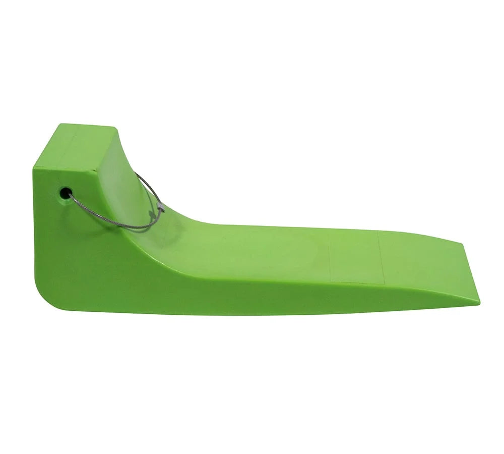 (4 Pack) 16"x5.5" Tire Skates for Tow Truck - Heavy-Duty Neon Safety Green Tire Skates for Car Hauler, Flat Bed, Wrecker, Rollback, Carrier Safety (High Visibility)