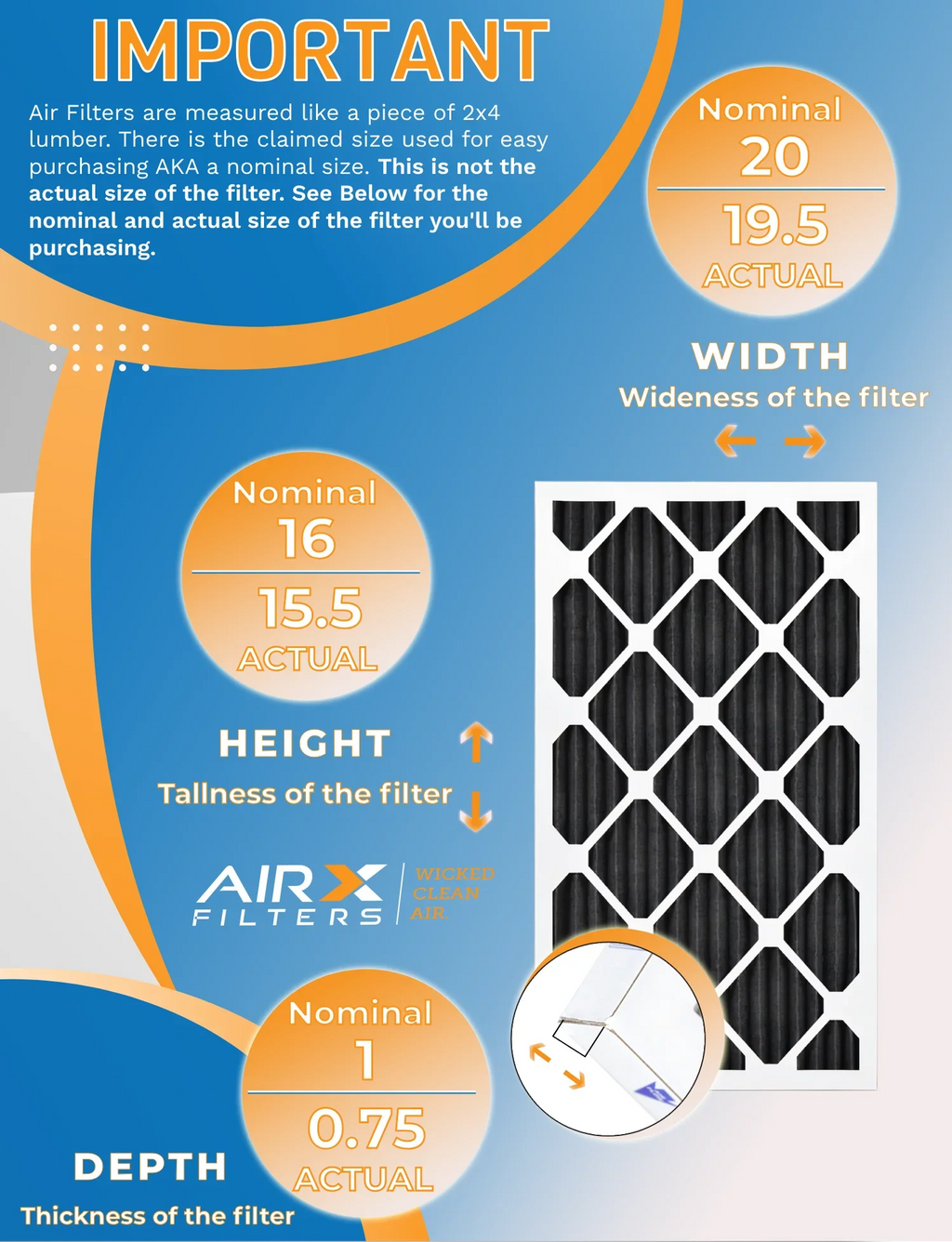 16x20x1 Air Filter  8 Rating, 12 Pack of Furnace Filters Comparable to  700,  5, Pet Odor Retention Filters - Made in  by     .