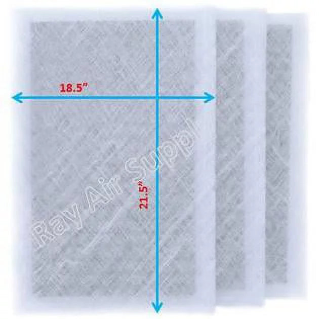 RayAir Supply 20x24 Dynamic Air Cleaner Replacement Filter Pads 20x24 Refills (3 Pack)