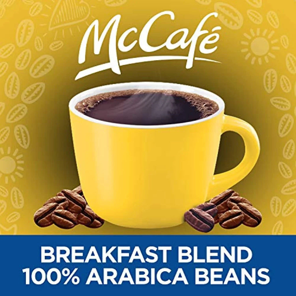 Mccafé Breakfast Blend Light Roast Ground Coffee (12 Oz Canisters, Pack Of 6)