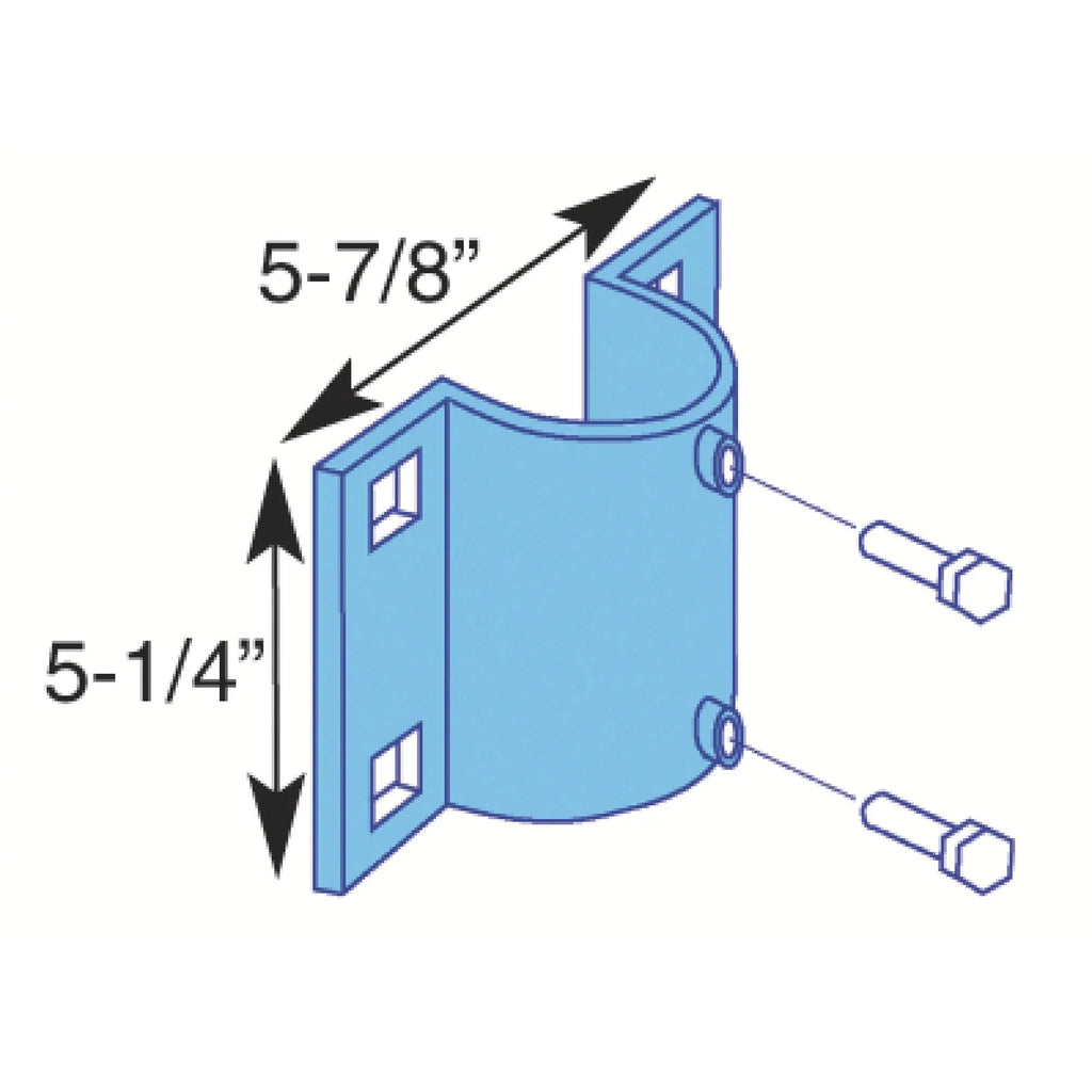 Dock Edge DE86101F Side Leg Holder, Galvanized, 5-7/8" x 5-1/4"
