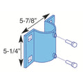 Dock Edge DE86101F Side Leg Holder, Galvanized, 5-7/8" x 5-1/4"