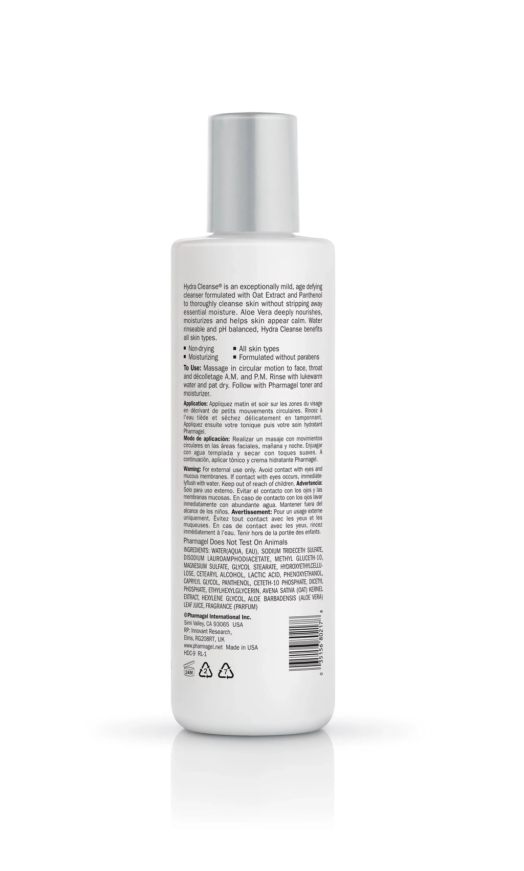 Pharmagel Hydra Cleanse Facial Cleanser , 8.5 oz Cleanser