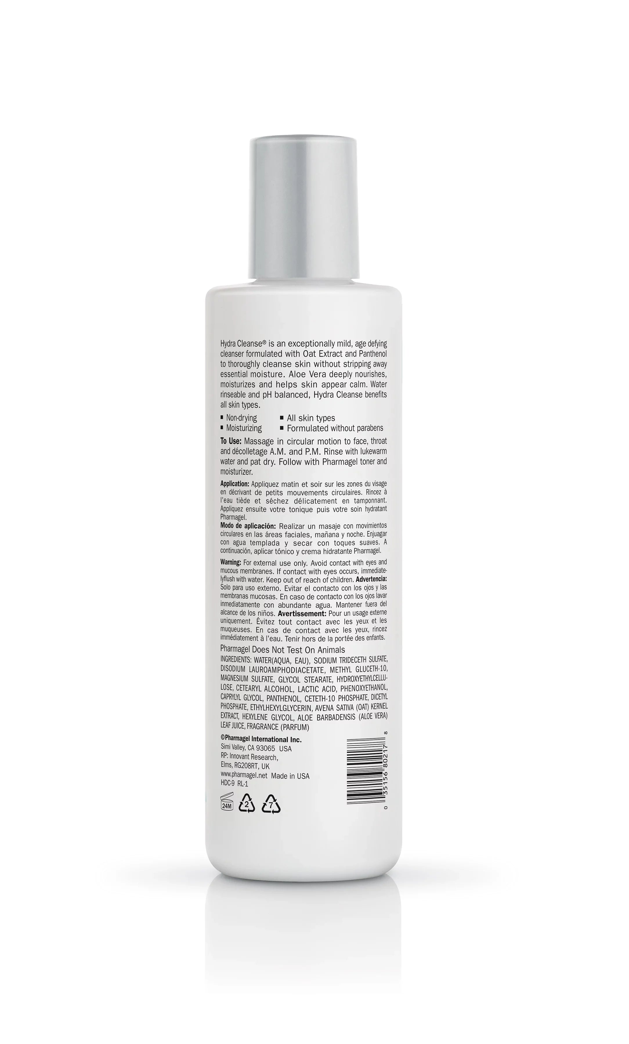 Pharmagel Hydra Cleanse Facial Cleanser , 8.5 oz Cleanser