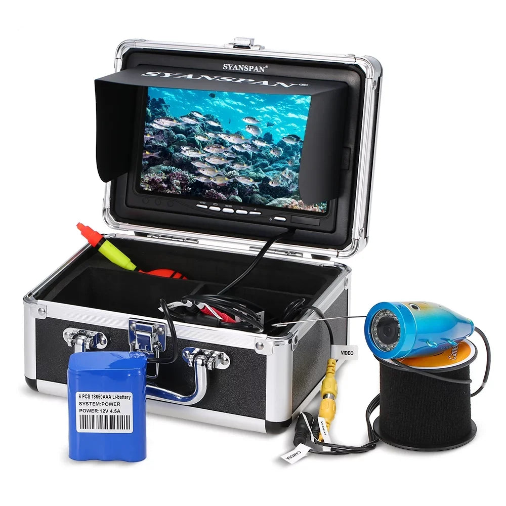 Fishing Camera,Ice Lake Boat Ir Leds Fish 7" InchWaterproof Camera Kit Portable 7" Inch 24pcs Infrared Ir Fish Ice Lake Inch1000tvl Camera Kit 24pcs Infrared Ir Leds Koeb