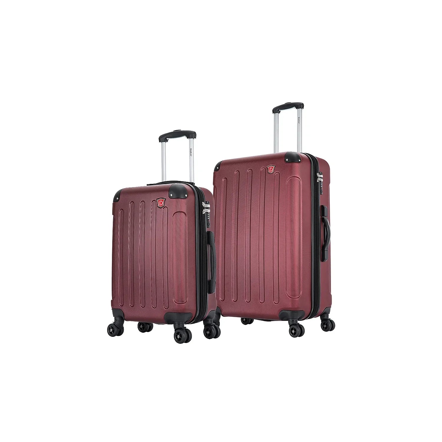 Intely 2-Piece Plastic Luggage Set Wine (DKINT0SM-)