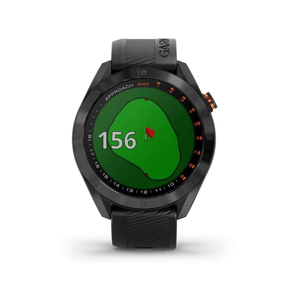 Garmin Approach S40, Stylish  Golf Smartwatch, Lightweight with Touchscreen Display, Black