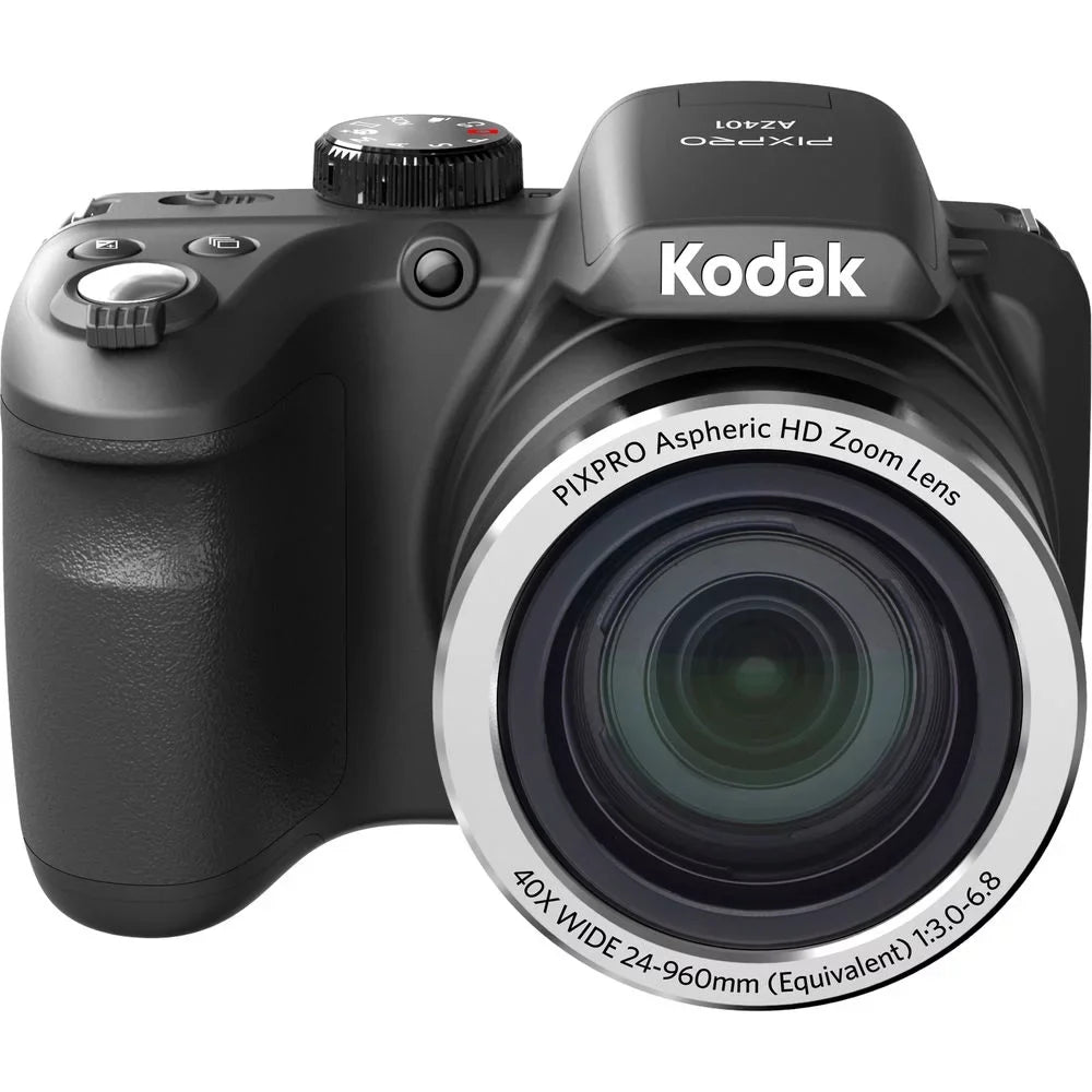 Kodak  AZ401 Digital Camera (Black) + Spider Tripod + Case+ 1 Yr Warranty