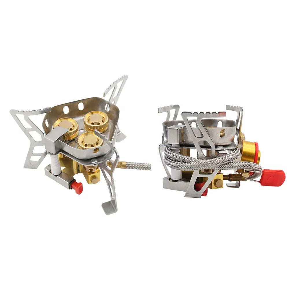 Tomshoo Windproof Backpacking Stove, 6800W High  Gases, Adjustable Valve for Cooking Camping Picnic Hiking