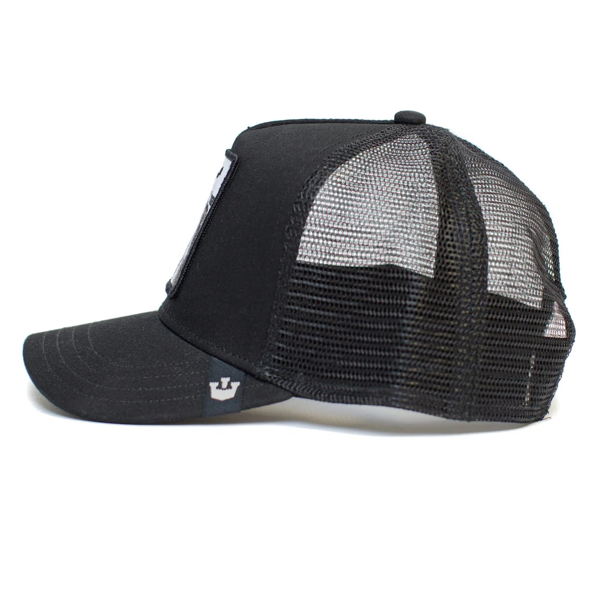 Goorin Bros. The Farm Unisex Original Adjustable Snapback Trucker Hat, Black (White Tiger), One Size
