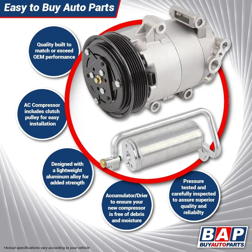 For Ford Ranger 1992 1993  Compressor w/ A/C Drier - Buyautoparts