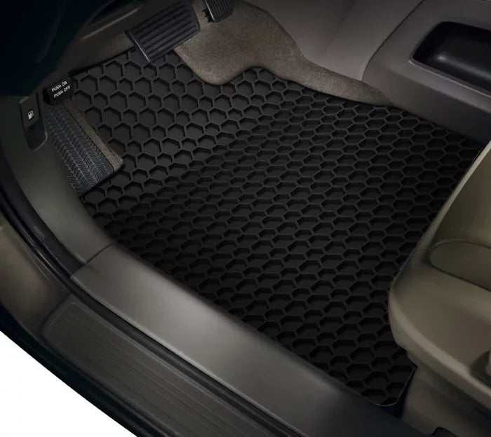 ToughPRO - Two Front Mats Compatible with  Pacifica - All Weather Heavy Duty (Made in ) - Black Rubber - 2008