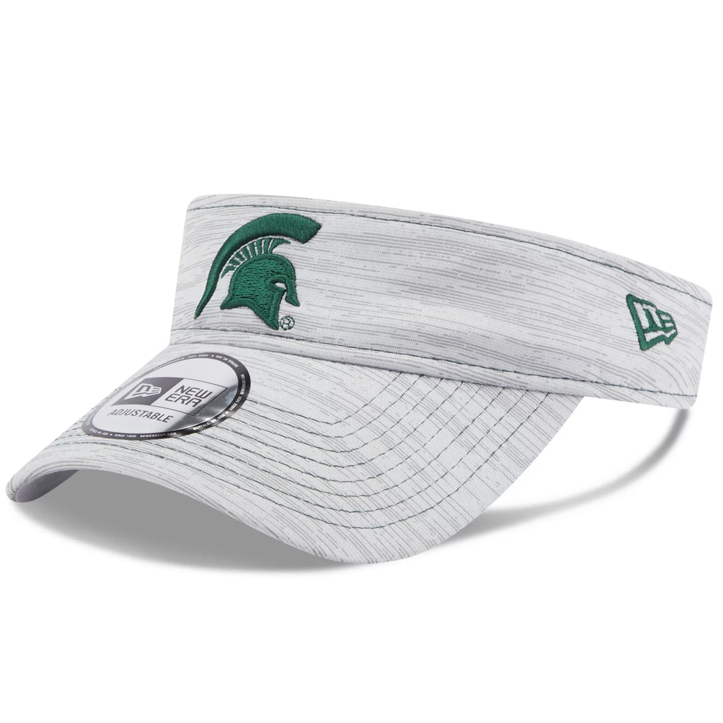 Men's New Era Gray Michigan State Spartans Logo Adjustable Visor -