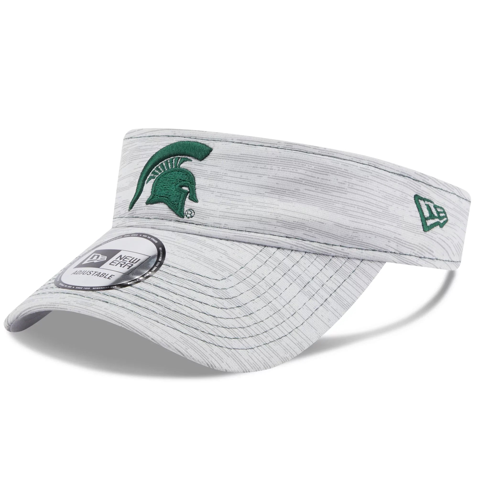 Men's New Era Gray Michigan State Spartans Logo Adjustable Visor -