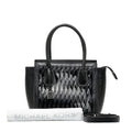 Pre-Owned Michael Kors Mercer Studio Woven Handbag Shoulder Bag Black Leather Patent Women's (Good)