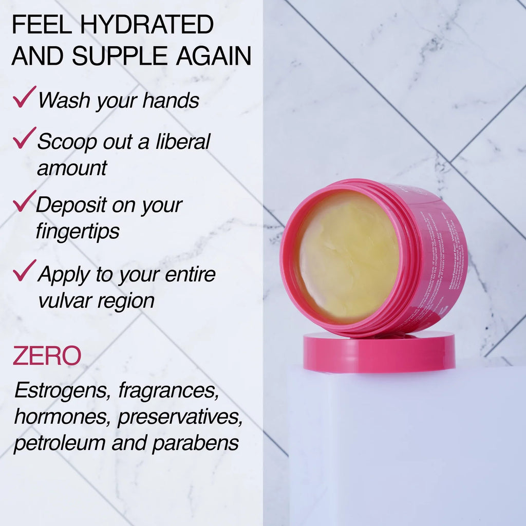Vanibiss Natural Vulva Balm - Vulvar Vaginal Moisturizer - Estrogen Free (2oz)