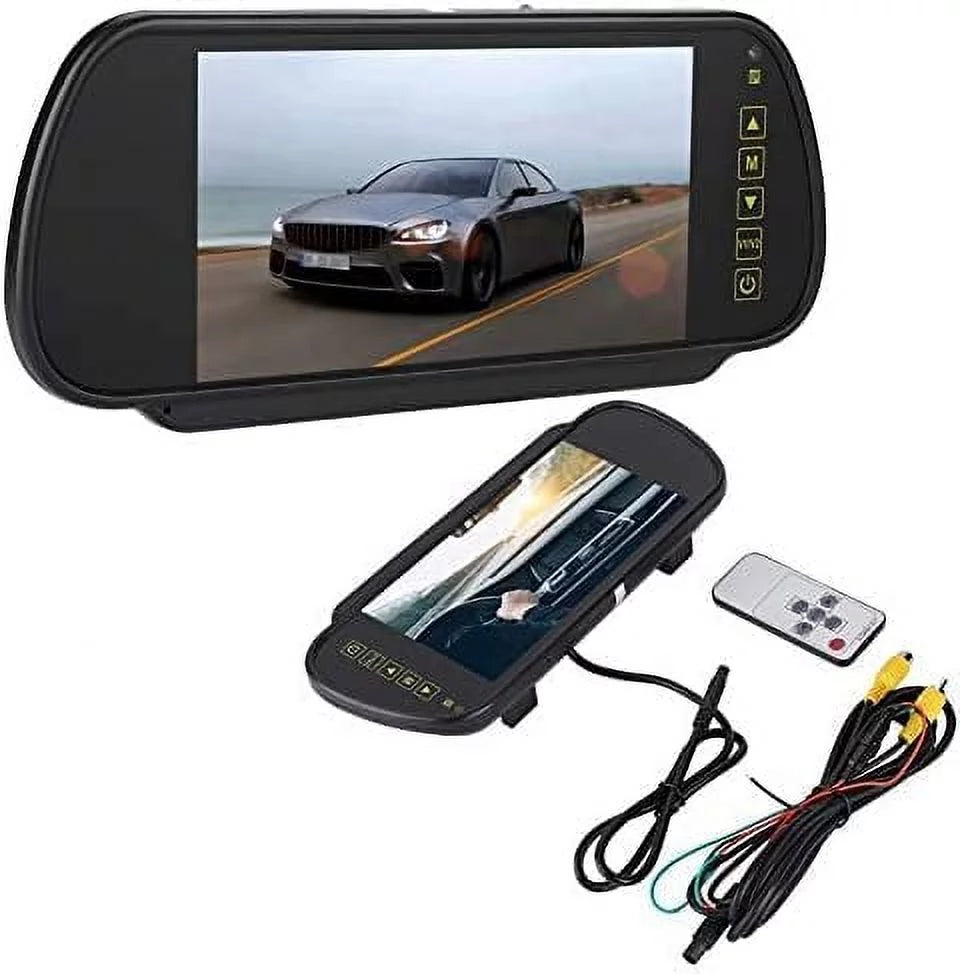 Bileeko 7 Inch Digital  Car Monitor Screen for Parking Backup Camera with Bracket, Vehicle Rear View External Car Rearview Mirror, Car  Display