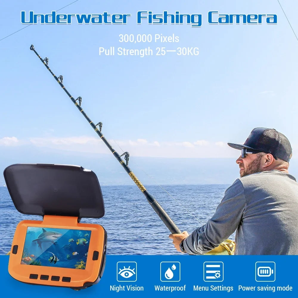 Lixada Fishing Camera Underwater 4.3in Digital  120° View 300,000 Pixels Night Vision Suitable for Ice/River Fishing