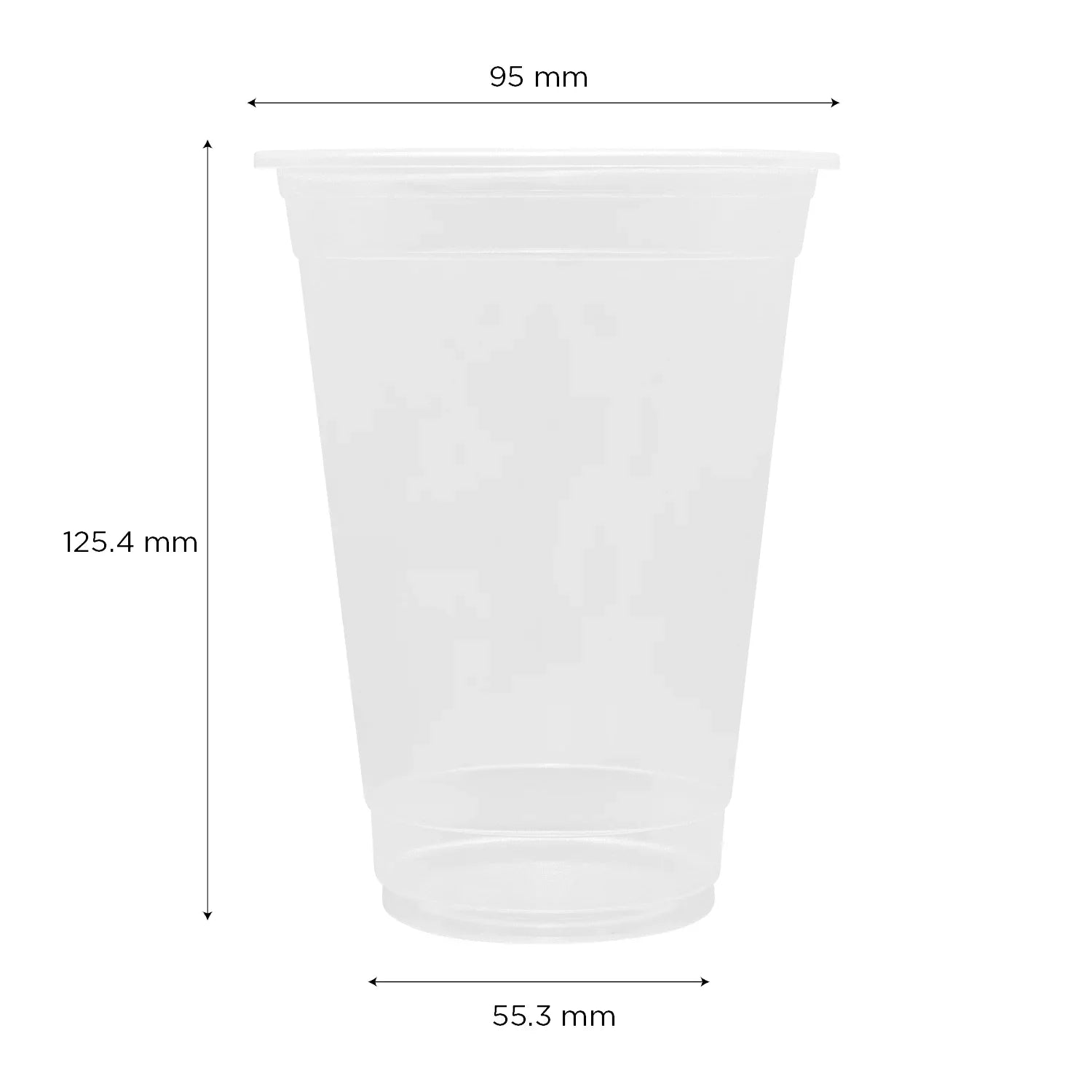 Karat C1011 Translucent U-  Modern Cups 16 oz 500 cc (95mm), 2000 Pcs