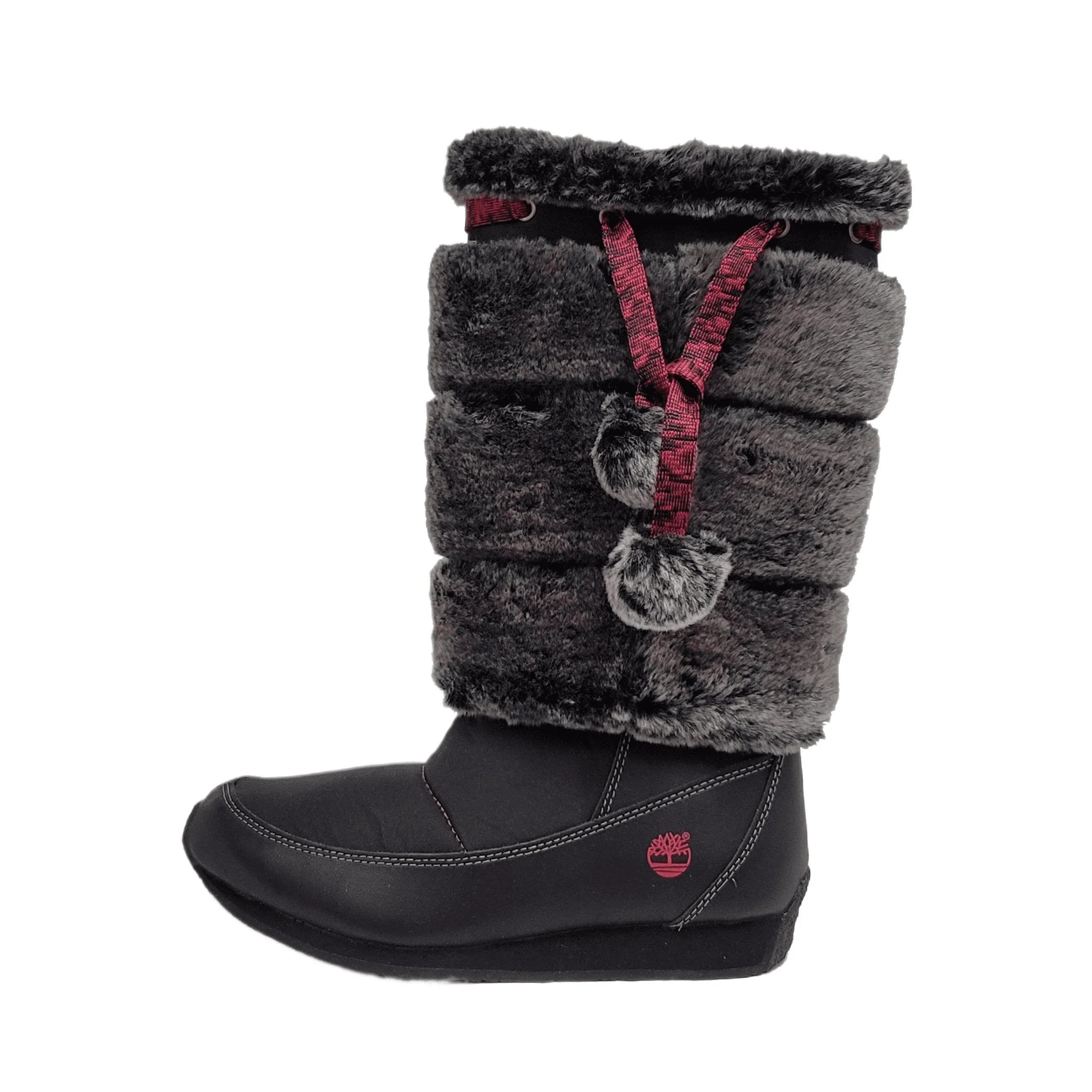 Timberland Preschool Youth Winterberry Tall Fur Medium Boot Black 59794 size 1.5