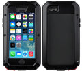 Gorilla Glass Aluminum Metal iPhone 7 Plus Case (Black) Heavy Duty Military Grade Shockproof and Scratch Resistant Protection, Rugged Outdoor Travel
