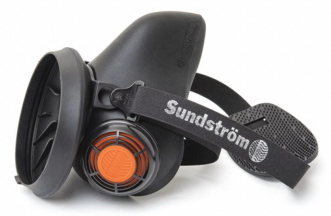 Sundstrom Safety Half Mask Respirator,Silicone,Black H01-2821