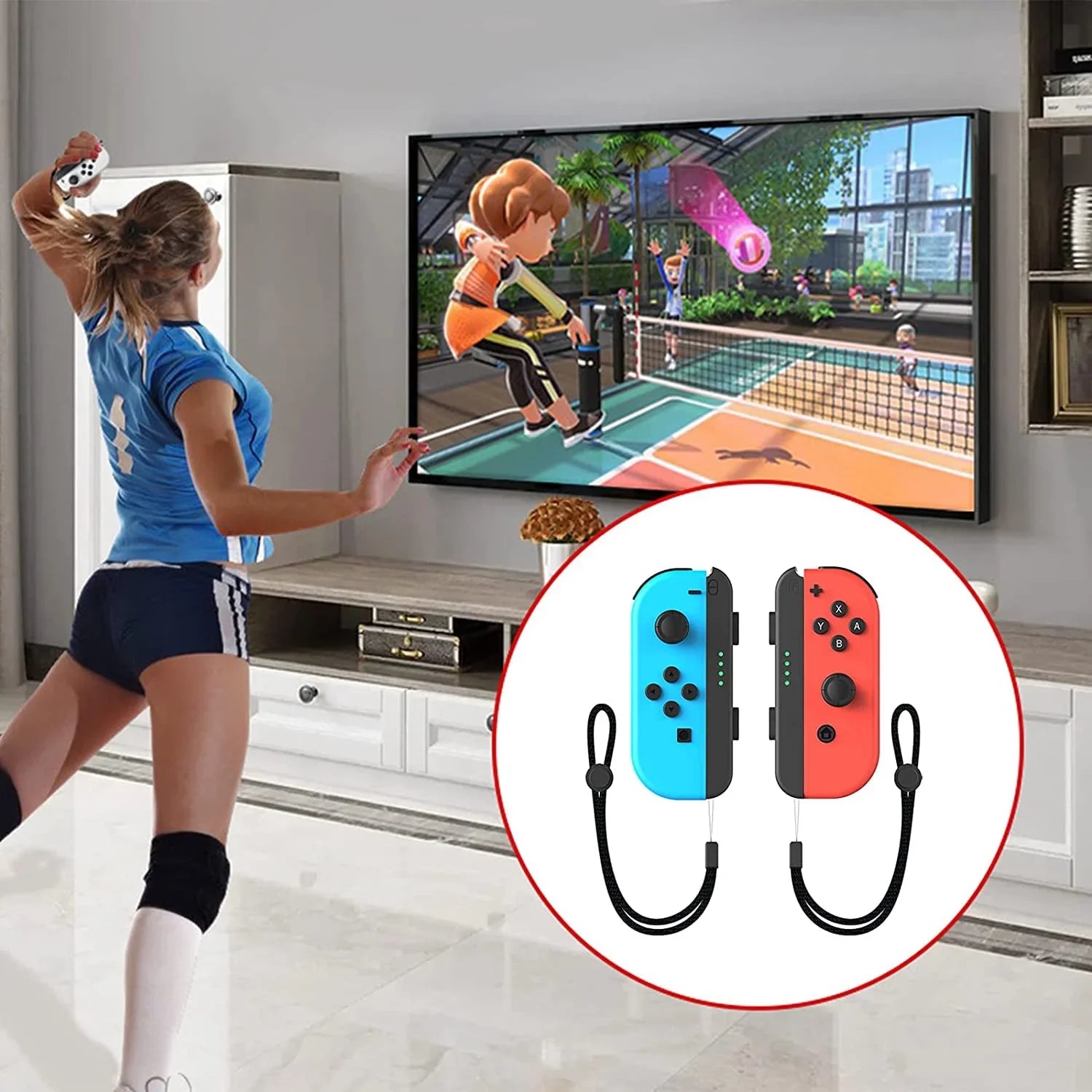 10 in 1 Family Accessories Kit for Switch Sports, Accessories Bundle with Tennis Rackets,Sword Grips,Golf Clubs etc