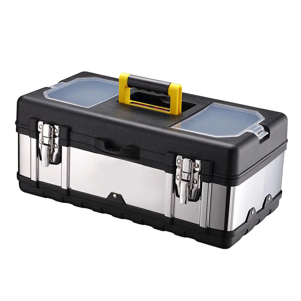 Toolbox Repair Tools Storage Case Lockable Carry Case for Car Trunks Plumber 17inch
