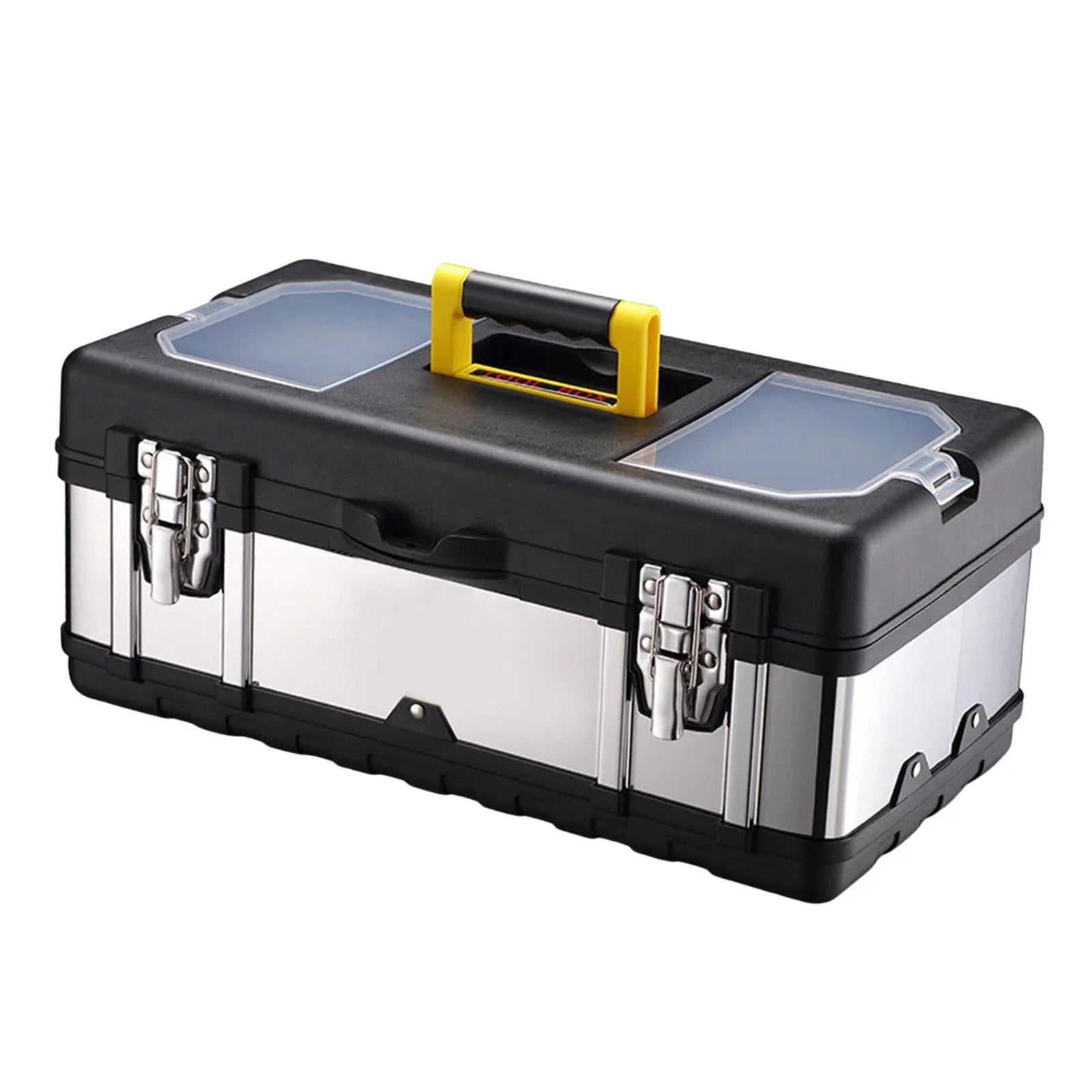 Toolbox Repair Tools Storage Case Lockable Carry Case for Car Trunks Plumber 17inch