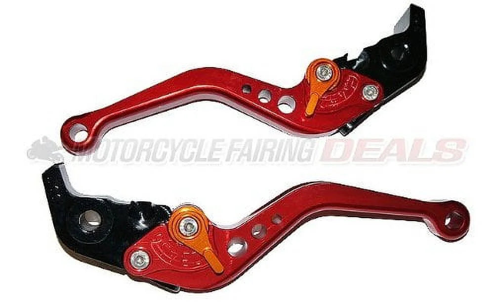 Ducati 749 (2003 - 2006) and 999 (2003 - 2006) Adjustable Racing Shorty Brake Clutch Lever Red