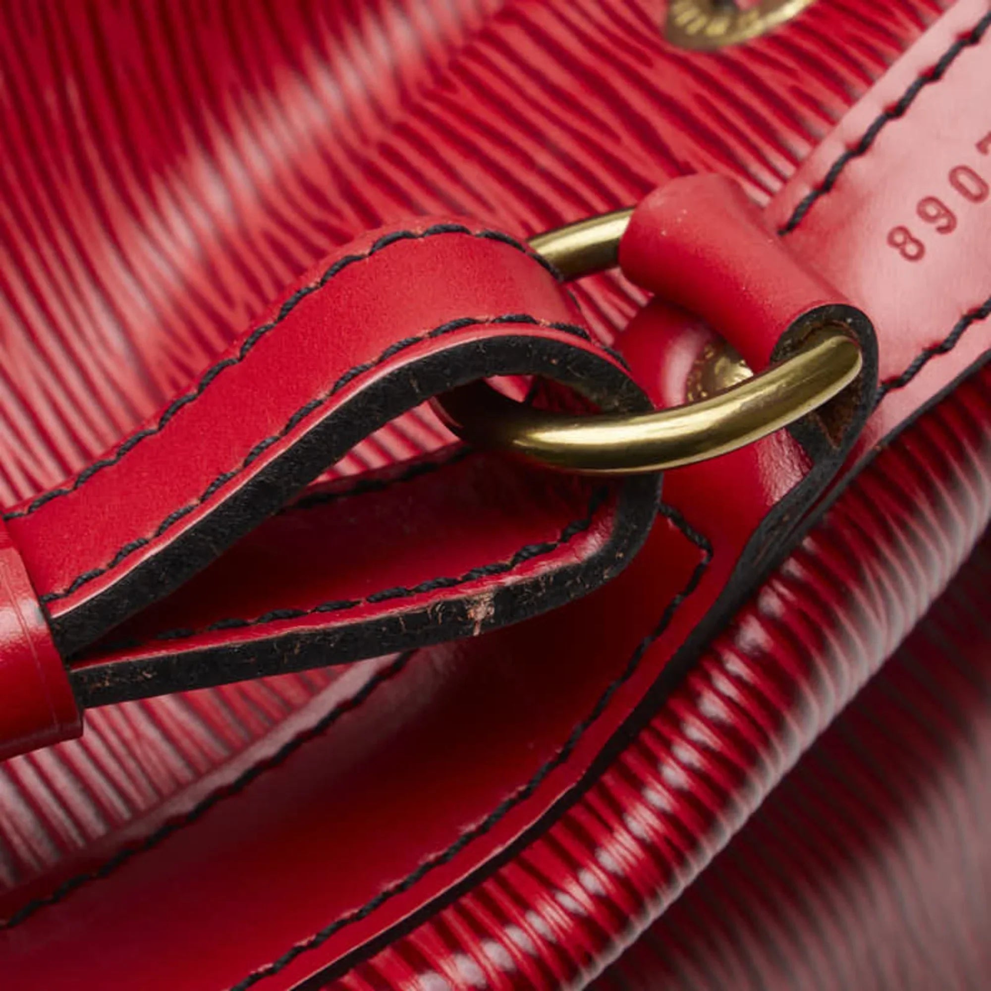 Pre-Owned Louis Vuitton Epi Petit Noe One Shoulder Bag Handbag M44107 Castilian Red Leather Ladies   (Good)