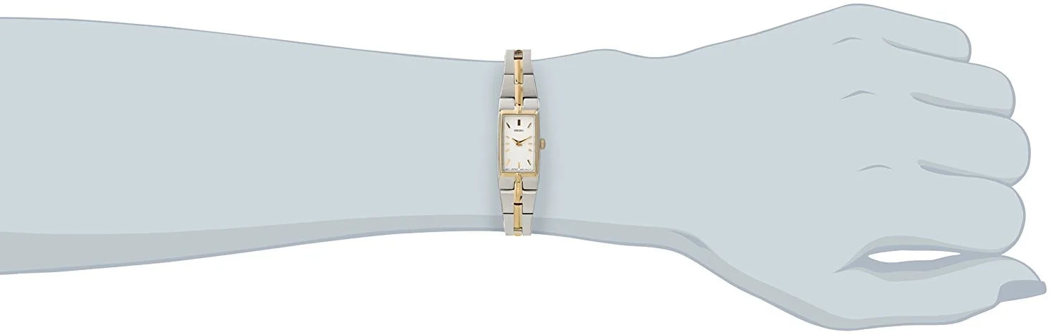 Seiko Women's Ladies' Bracelet Watch - Gold & Stainless - White Dial - SIZEZC40