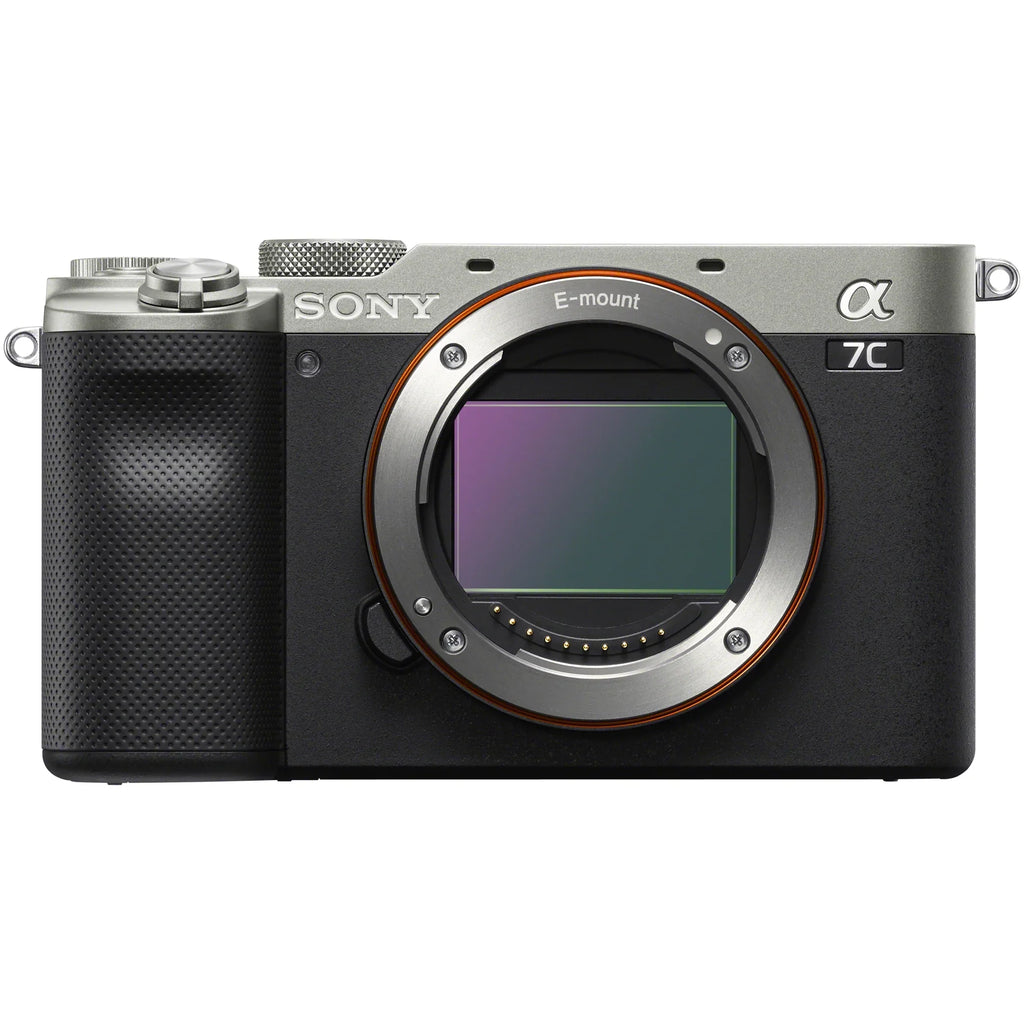 Sony a7C Mirrorless Full Frame Camera Body with Sony  20mm F1.8 G Lens SEL20F18G Silver ILCE7C/S Bundle with Deco Gear Photography Backpack Case , Software and Accessories