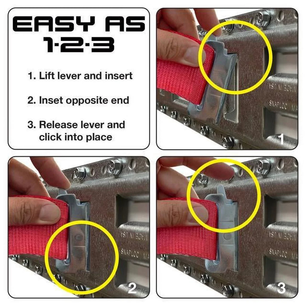 '- Fast-Track E-Track 32 Inch 4-Pack  Galvanized Steel Horizontal Vertical, Logistic Tie-Down for Pickups, Trucks, Trailers